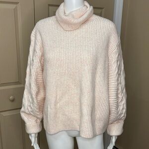 TOPSHOP pink turtleneck sweater